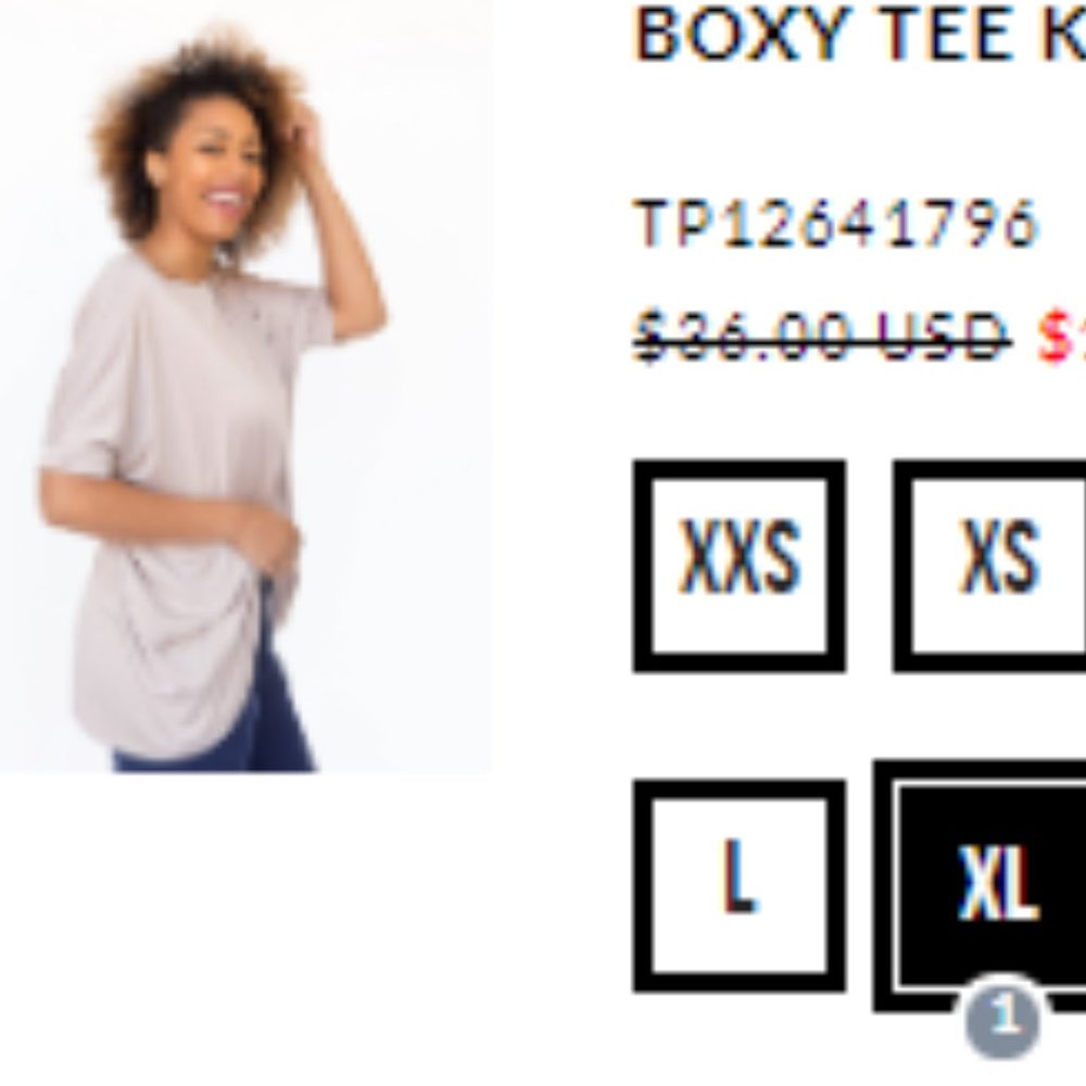Boxy tee khaki